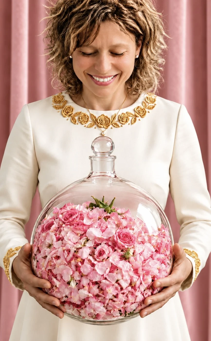 Sylvie_ballon empli de roses